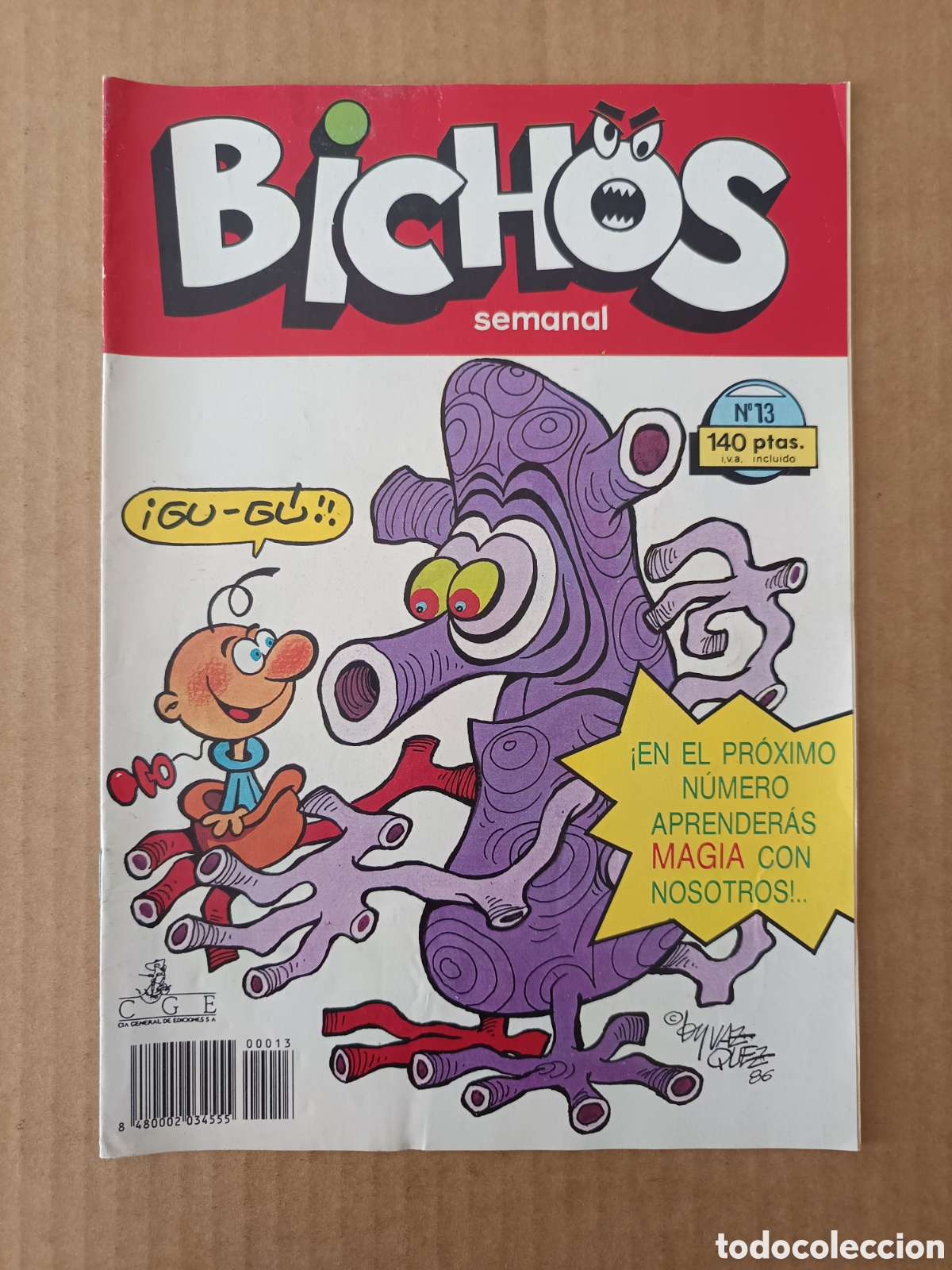 C&oacute;mics: Bichos n&deg;13 Revista Semanal (C&iacute;a. Gral. de Ediciones, 1986). 36 p&aacute;ginas a color.