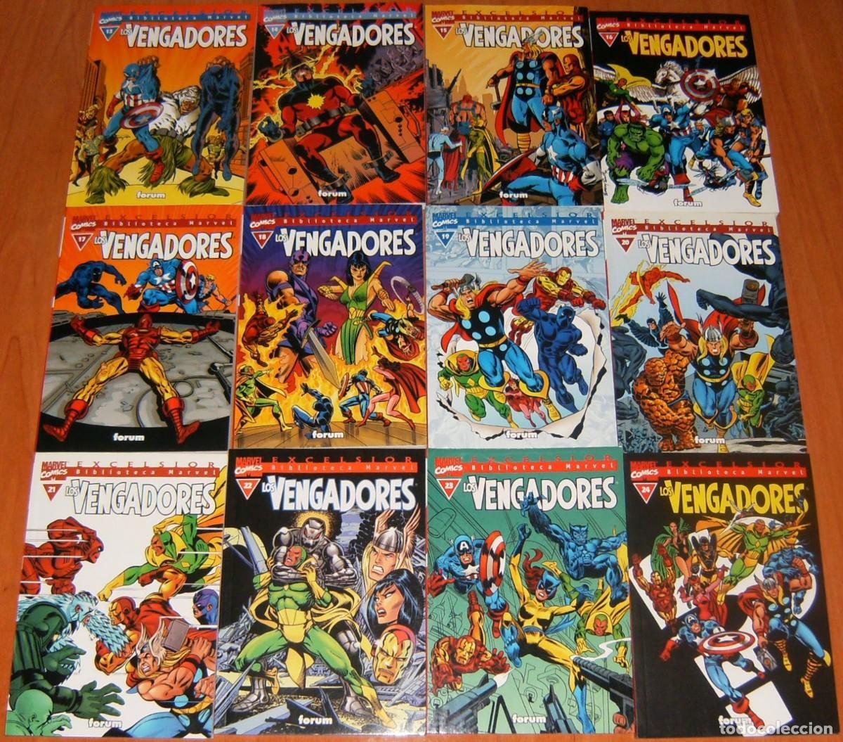 C&oacute;mics: LOS VENGADORES Biblioteca Marvel 01 a 24 LOTE. Forum - Foto 2