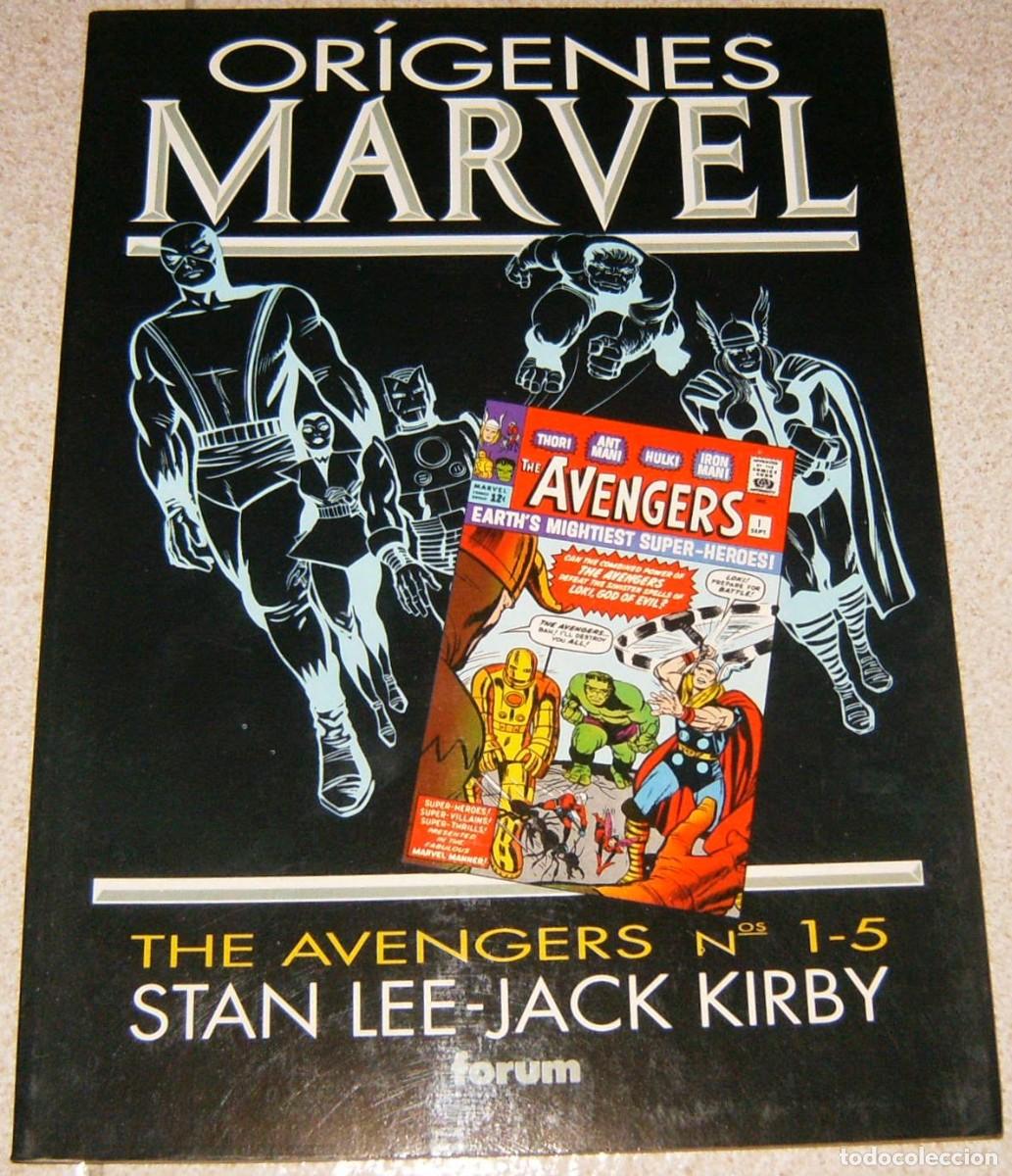 Comics: LOS VENGADORES . ORIGENES MARVEL . AVENGERS 1 - 5 . FORUM . JACK KIRBY . STAN LEE