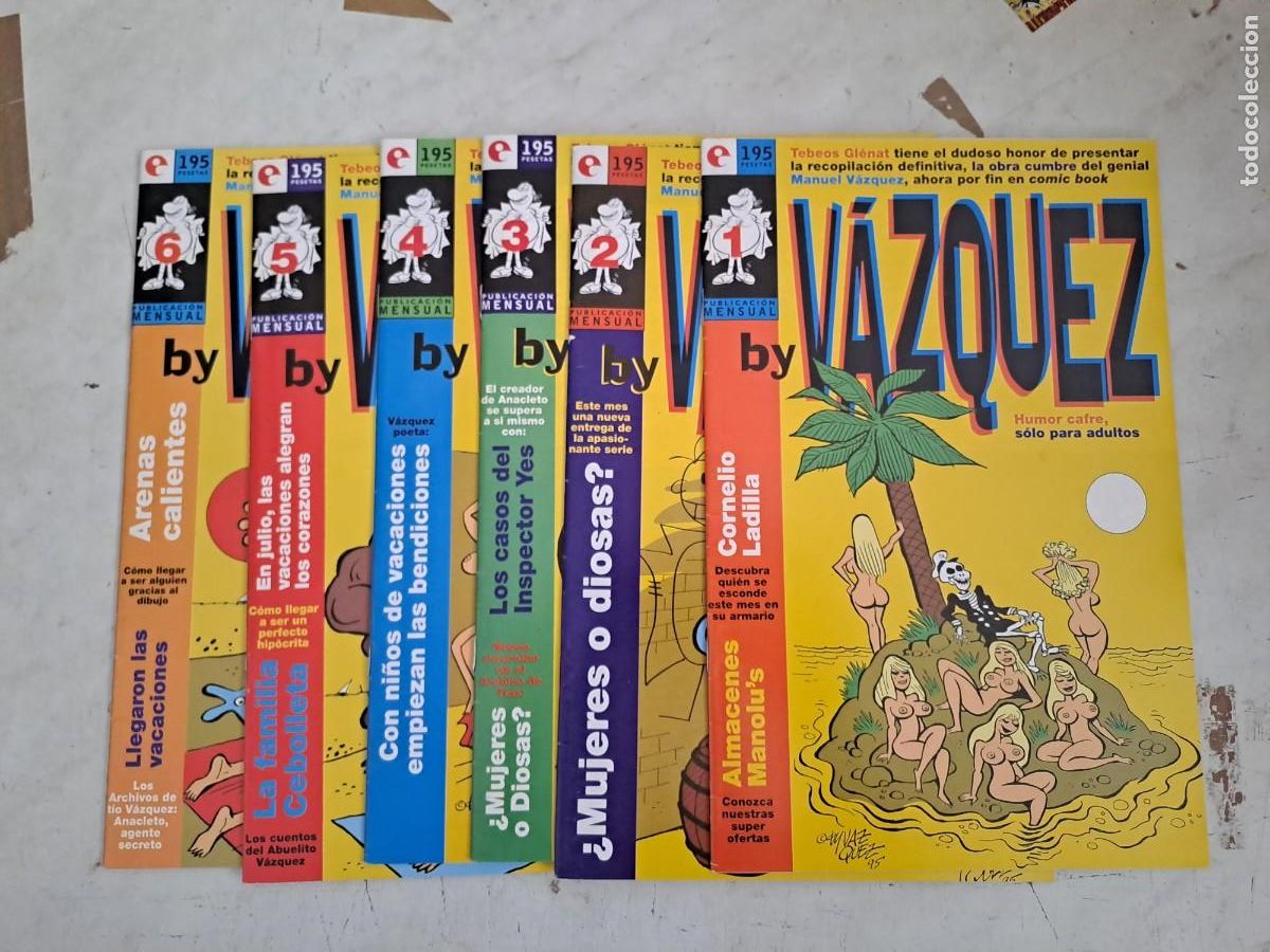 C&oacute;mics: V&aacute;zquez completa 6 n&uacute;meros, Glenat en muy buen estado Bolsa DA