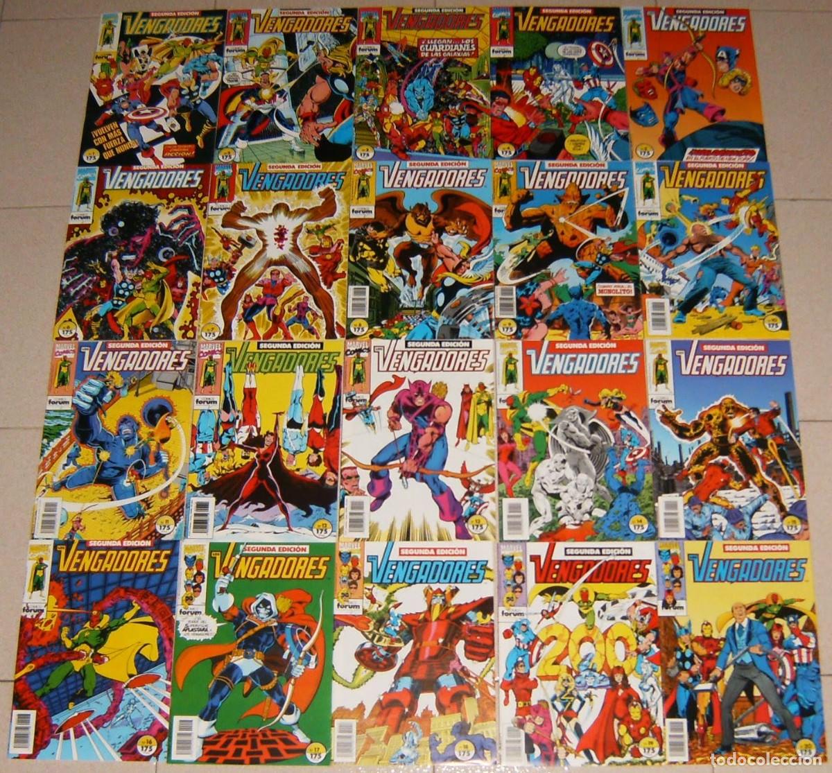 C&oacute;mics: LOS VENGADORES vol.1 SEGUNDA EDICION Forum. 01 a 20 (de 31) LOTE