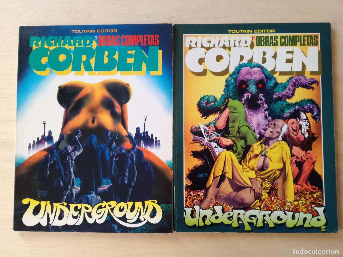 C&oacute;mics: RICHARD CORBEN - OBRAS COMPLETAS 3 y 5 - UNDERGROUND + UNDERGROUND 2 - TOUTAIN
