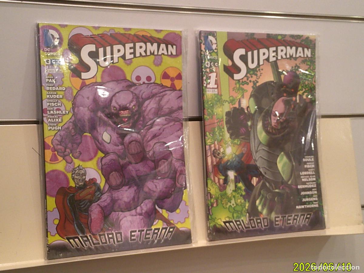 C&oacute;mics: SUPERMAN MALDAD ETERNA COMPLETA 2 TOMOS DC - ECC OFERTA