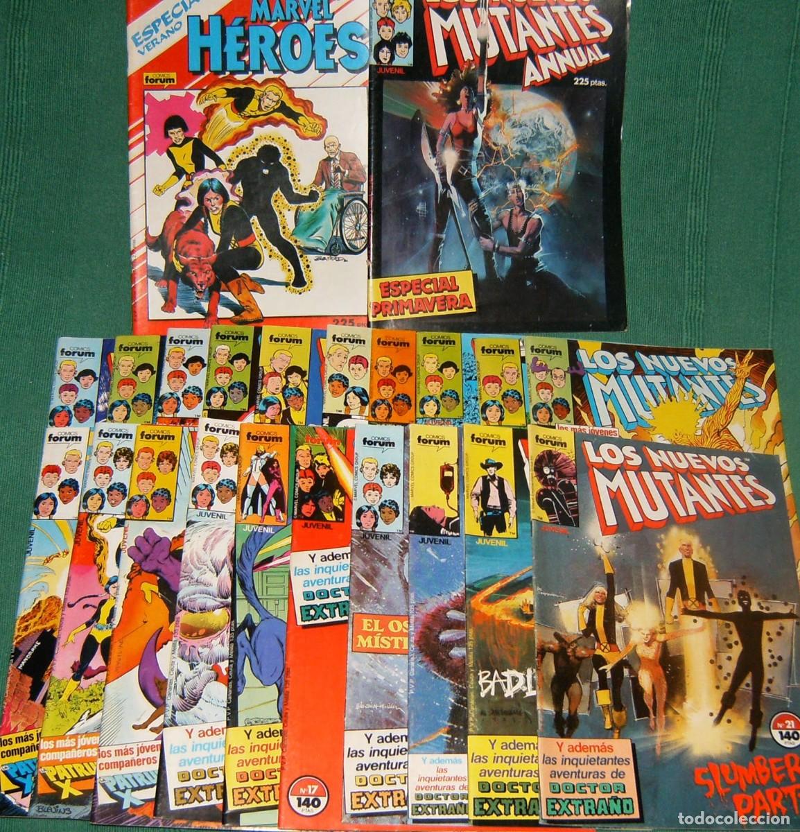 Comics : NUEVOS MUTANTES Vol.1 Forum 1 a 21 + 2 ESPECIALES. LOTE