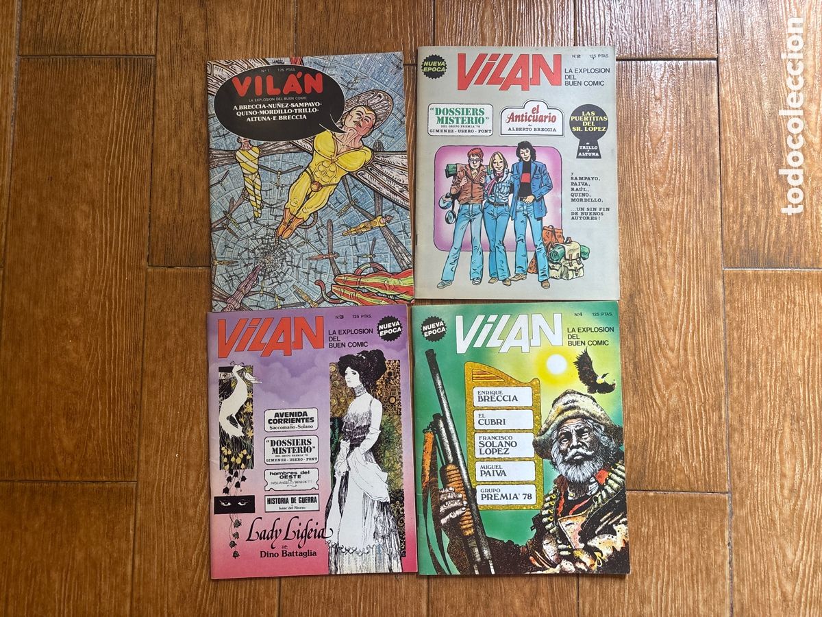 C&oacute;mics: VILAN COLECCION COMPLETA 4 NUMEROS EDITORIAL M ANTONIO SAN ROMAN 1981