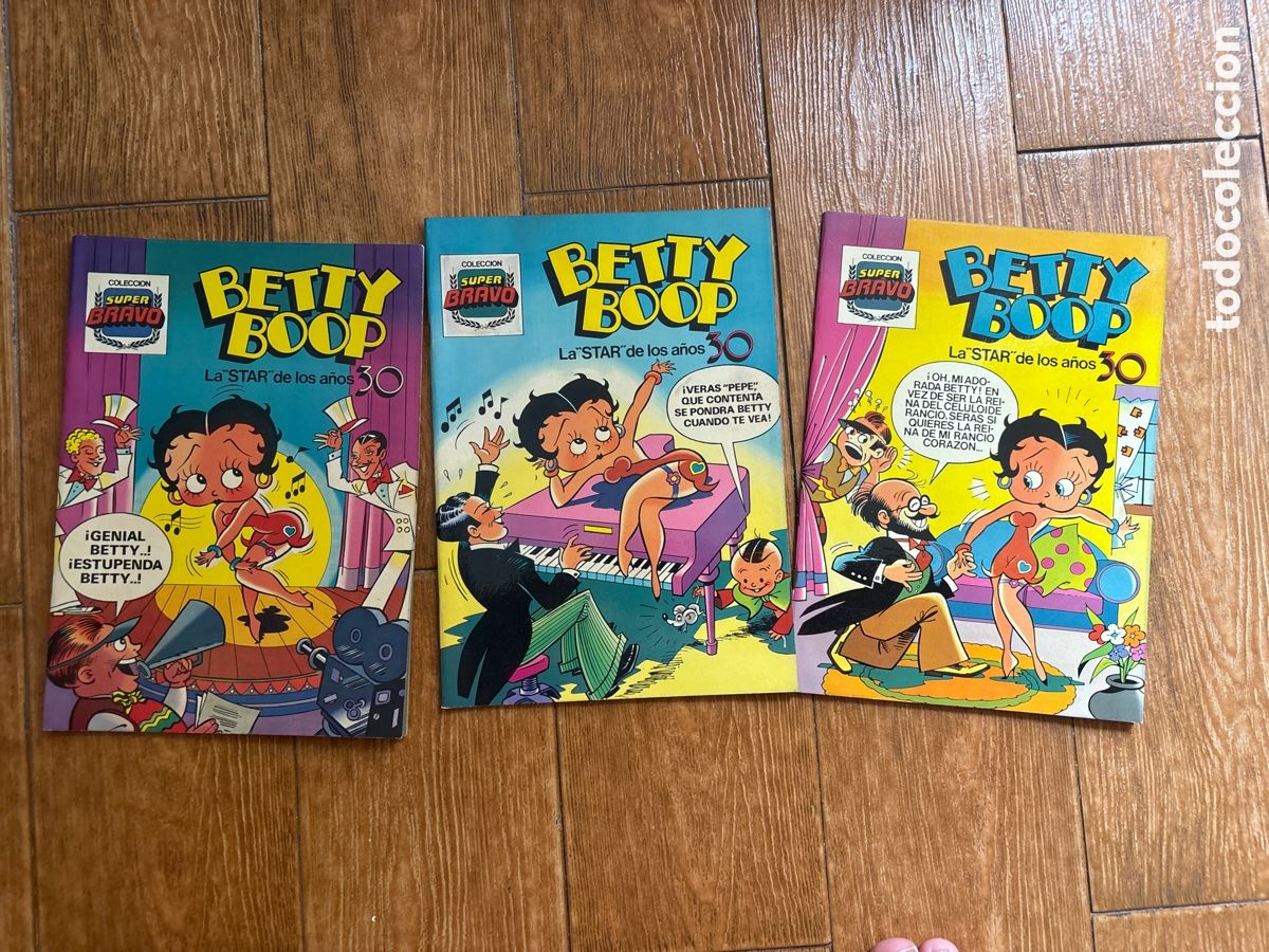 C&oacute;mics: SUPER BRAVO BETTY BOOP LA &rdquo;STAR&rdquo; DE LOS A&Ntilde;OS 30 COLECCION COMPLETA 3 COMICS EDITORIAL BRUGUERA