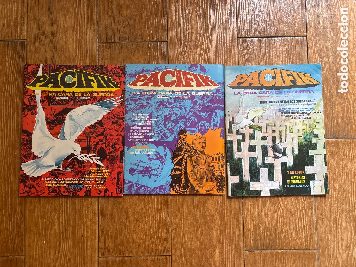 C&oacute;mics: PACIFIK N&Uacute;MEROS COLECCI&Oacute;N COMPLETA 3 NUMEROS EDITORIAL HITPRESS