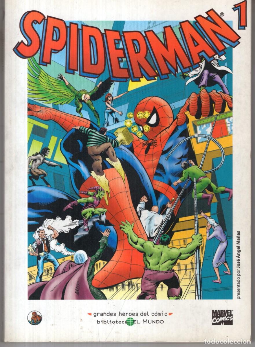 C&oacute;mics: GRANDES HEROES DEL COMIC BIBLIOTECA EL MUNDO N&ordm; 1 SPIDERMAN