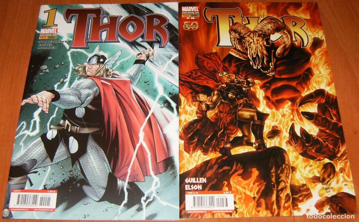 C&oacute;mics: THOR de STRACZYNSKY y FRACTION. 01 a 37 + 1 a 25. PANINI - Foto 4