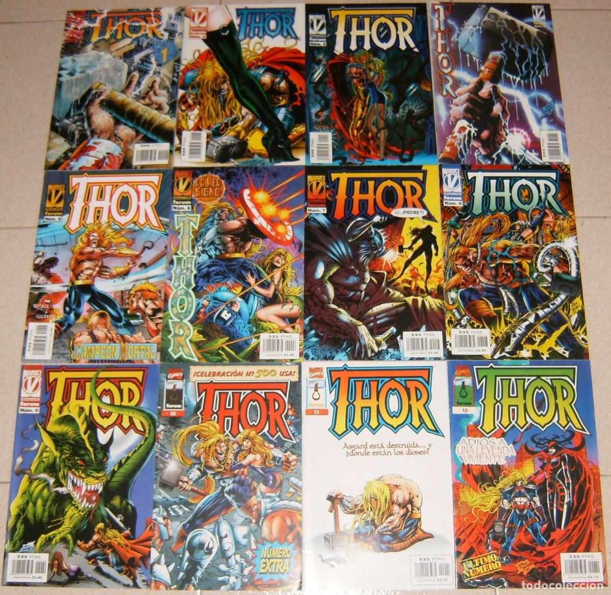 C&oacute;mics: THOR Vol.2 Forum 01 a 12 + SANGRE Y TRUENOS + THOR CORPS