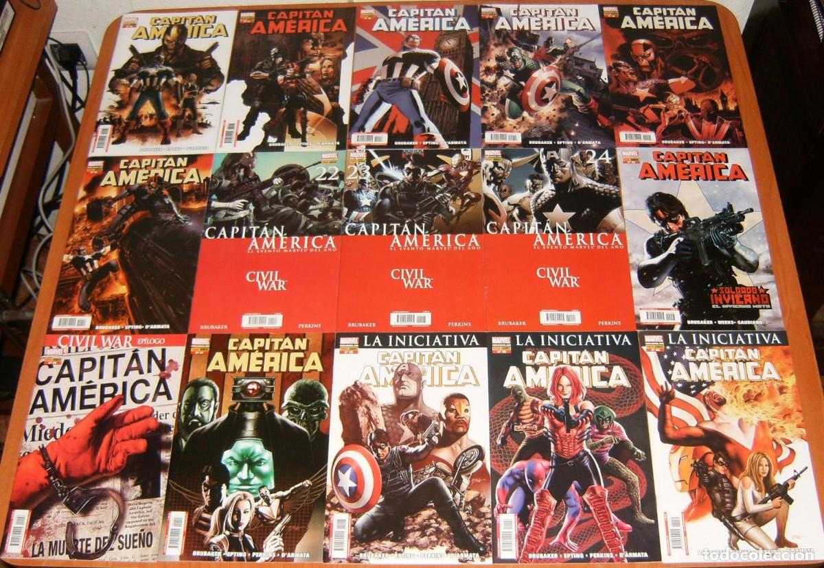 C&oacute;mics: CAPITAN AMERICA de BRUBAKER. 01 a 63 + 1 a 25 COMPLETA. PANINI - Foto 2
