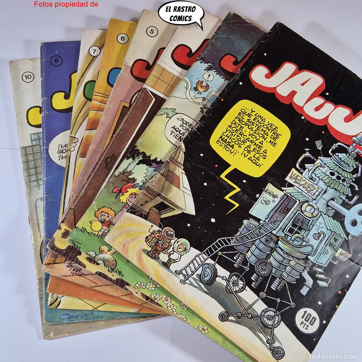 Comics: Jauja lote n&ordm; 1 2 3 4 5 6 7 9 y 10 casi completa, Jan, Vazquez, Coco, Cubero, Druida 1982 OFERTA 16F