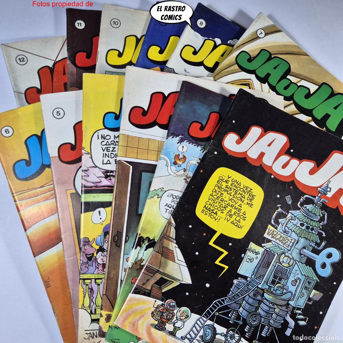 C&oacute;mics: Jauja n&ordm; 1 2 3 4 5 6 7 8 9 10 11 y 12, Colecci&oacute;n completa, ed. Druida, Jan, by Vazquez, Casanyes 7X