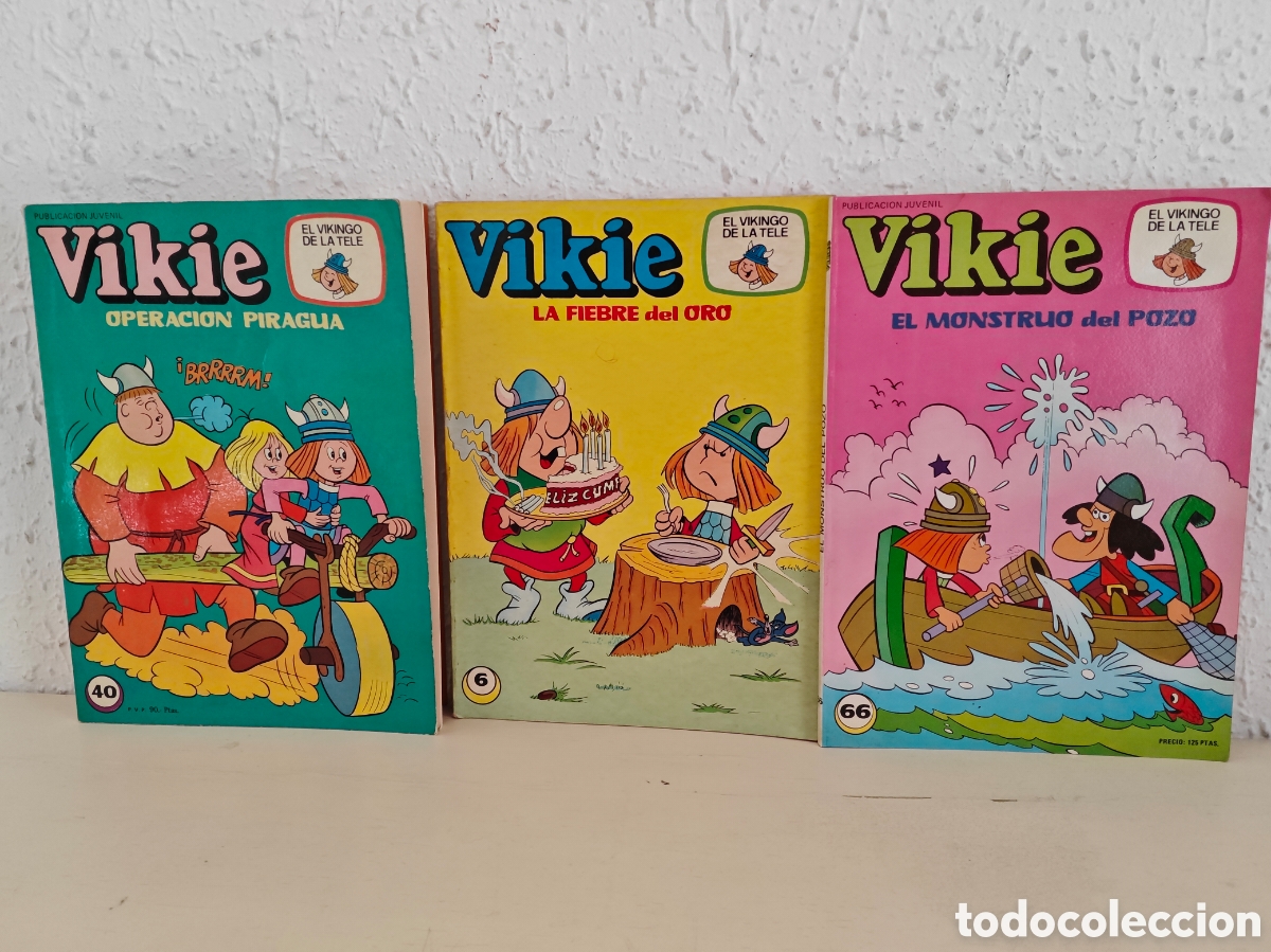 C&oacute;mics: Wickie el Vikingo. Lote 3 comics a&ntilde;os 1970