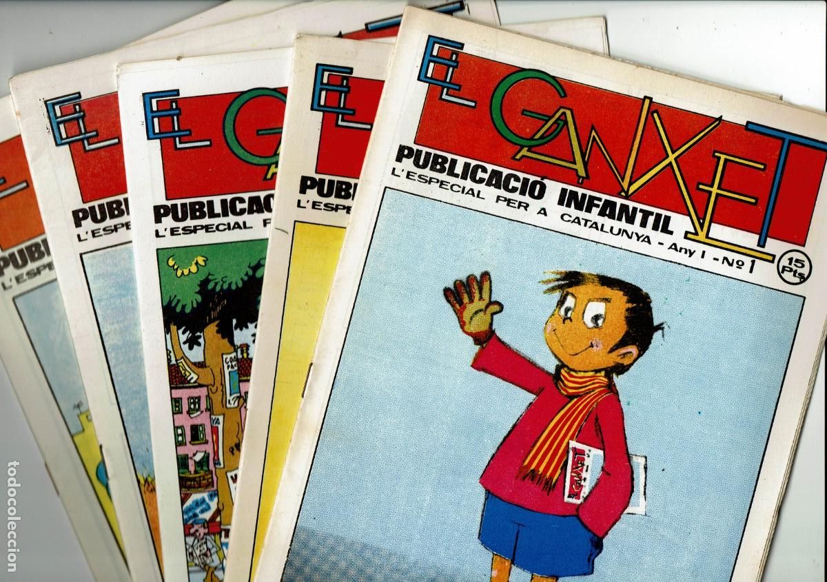 C&oacute;mics: El Ganxet / Publicaci&oacute; infantil / n&ordm; 1 - 2 - 6 - 7 - 11 / Gort / Reus / 1976 / 1977
