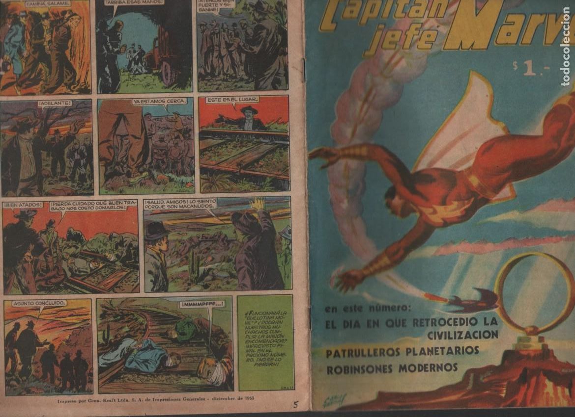 C&oacute;mics: CAPITAN JEFE MARVEL, N&ordm; 5. PUBLICACIONES UNIVERSALES, 1953
