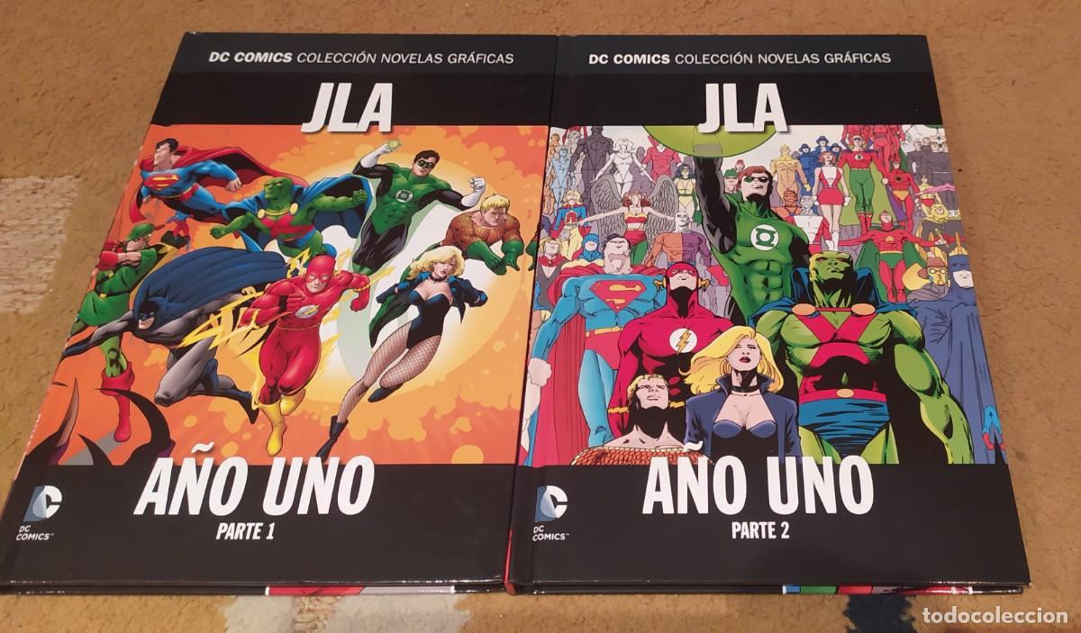 C&oacute;mics: Colecci&oacute;n novelas gr&aacute;ficas DC 10 y 11. JLA a&ntilde;o uno parte 1 y parte 2. ECC Salvat