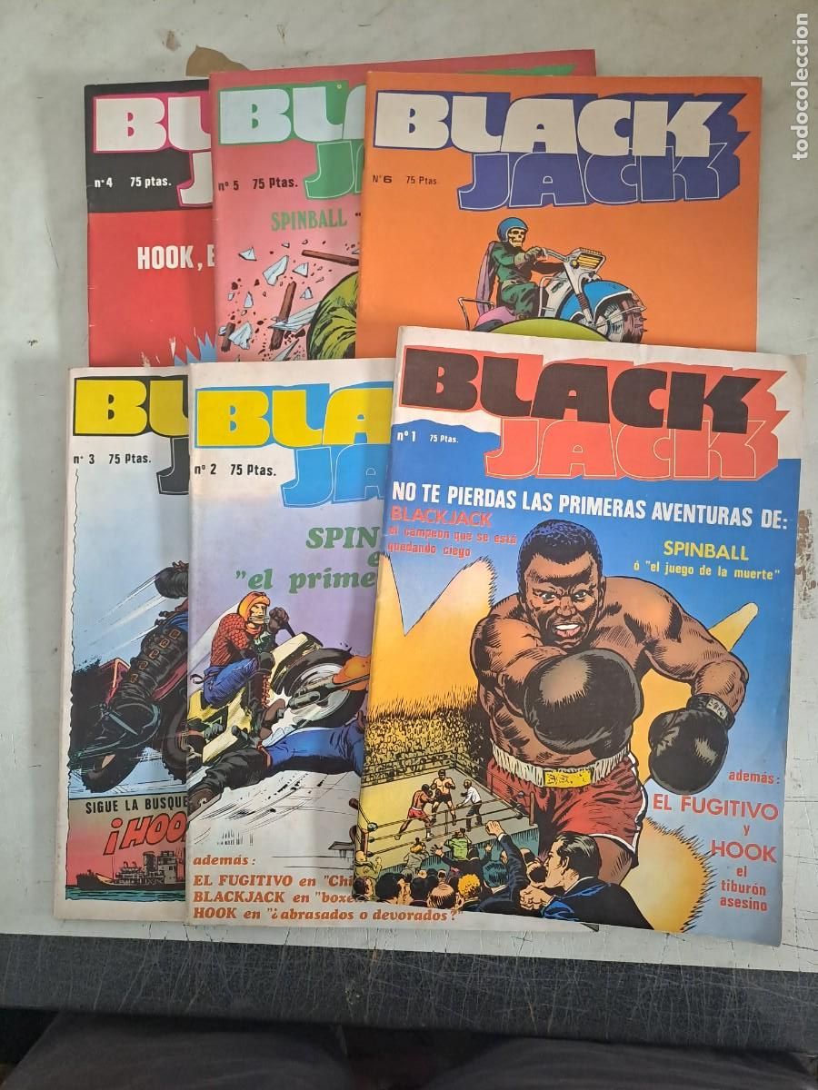 C&oacute;mics: Black Jack completa 6 n&uacute;meros, Amaika en buen estado Bolsa DA