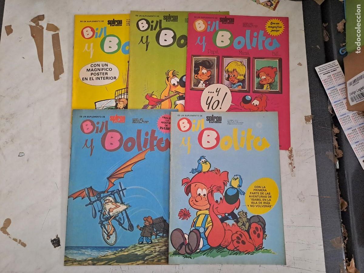 C&oacute;mics: Bill y Bolita completa 5 n&uacute;meros, Mundis en buen estado Bolsa DA