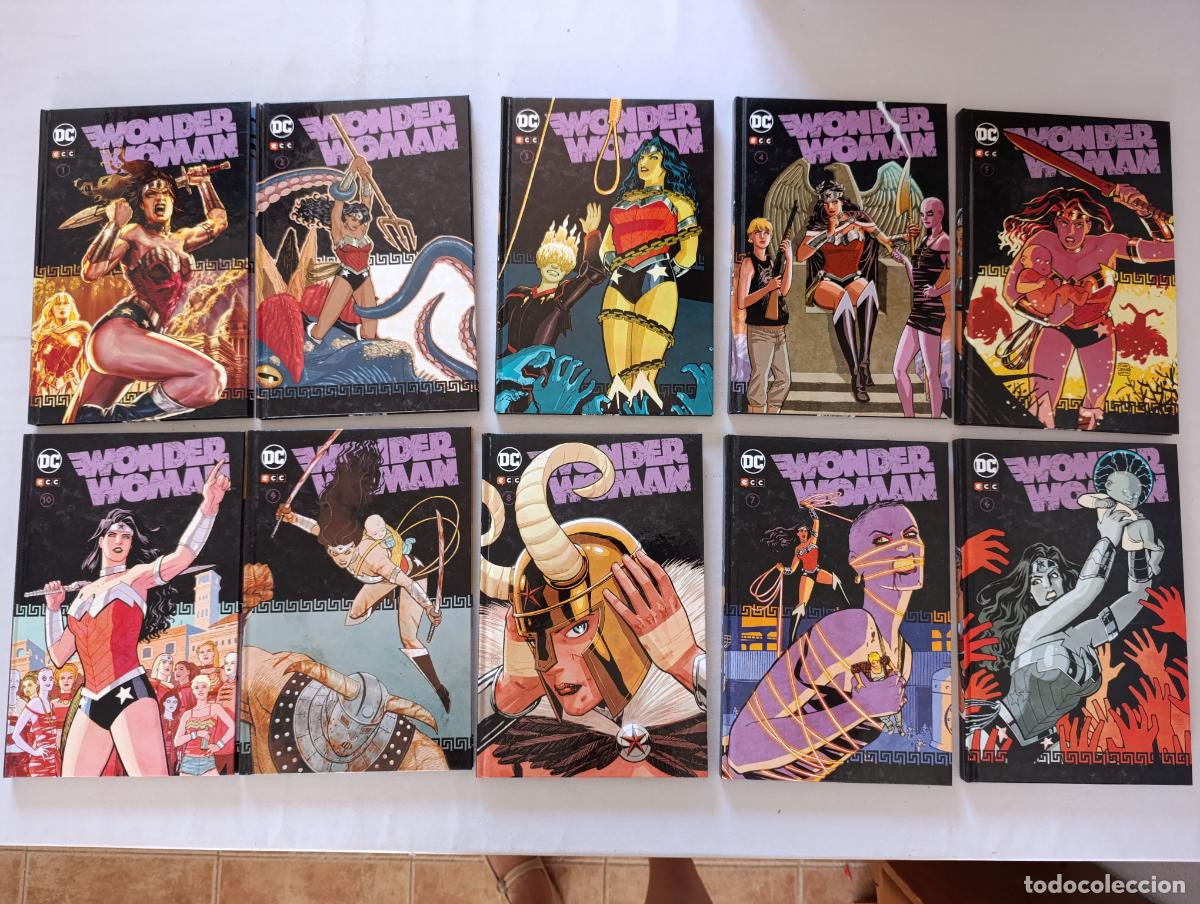 C&oacute;mics: WONDER WOMAN COMPLETA - 10 TOMOS - N&ordm; 1 A 10 - BRIAN AZZARELLO - DC - ECC - TAPA DURA (135)