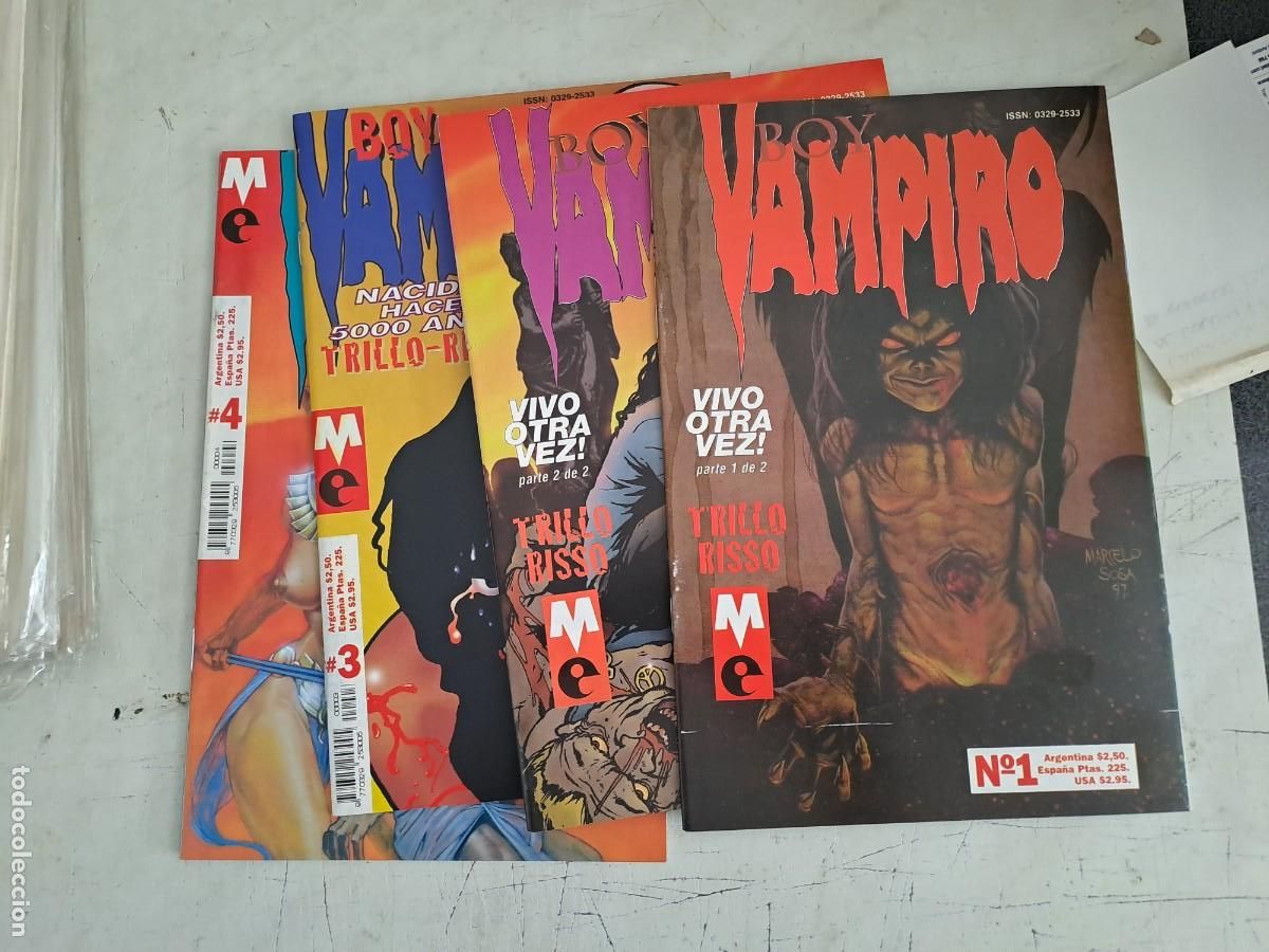 Comics: Boy vampiro del 1 al 4, Glenat en muy buen estado Bolsa DA