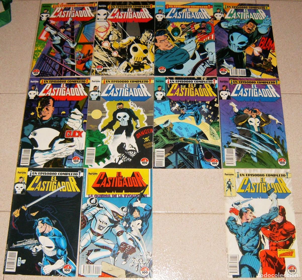 C&oacute;mics: EL CASTIGADOR VOL.1 01 a 12 FORUM LOTE y 32 33 43 44 45