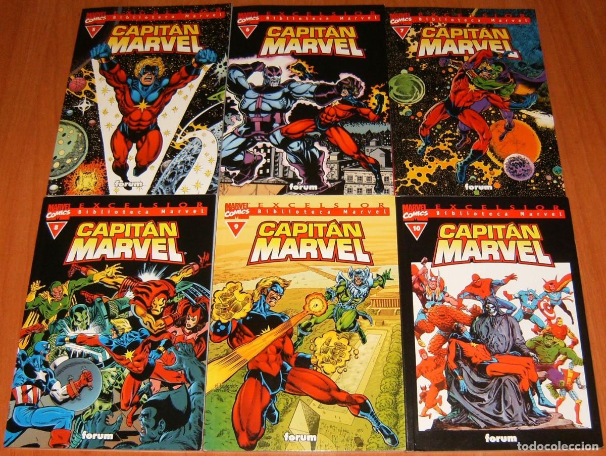 C&oacute;mics: BIBLIOTECA MARVEL . CAPITAN MARVEL . 1 2 3 4 5 6 7 8 9 10 COMPLETA - Foto 2