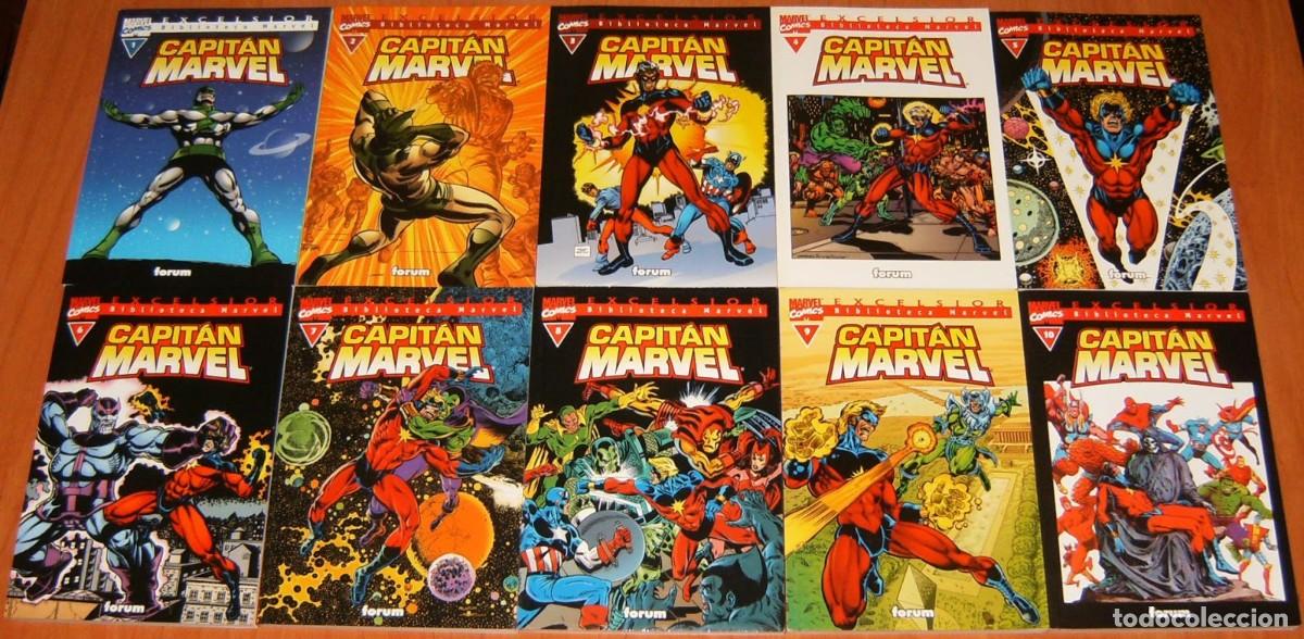 C&oacute;mics: BIBLIOTECA MARVEL . CAPITAN MARVEL . 1 2 3 4 5 6 7 8 9 10 COMPLETA - Foto 3