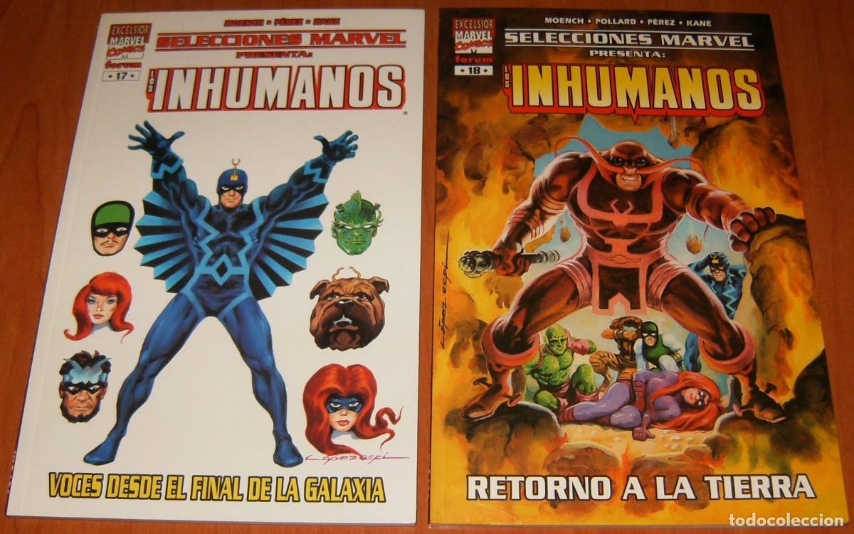 C&oacute;mics: INHUMANOS Selecciones Marvel G. P&eacute;rez - INHUMANOS Jenkins y Lee - INHUMANOS INVASION SECRETA