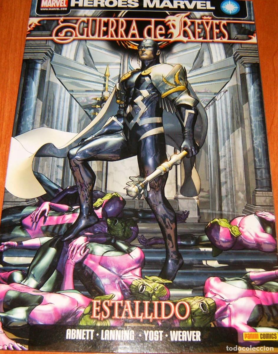 C&oacute;mics: GUERRA DE REYES (INHUMANOS) 1 a 4 COMPLETA . PANINI - Foto 2