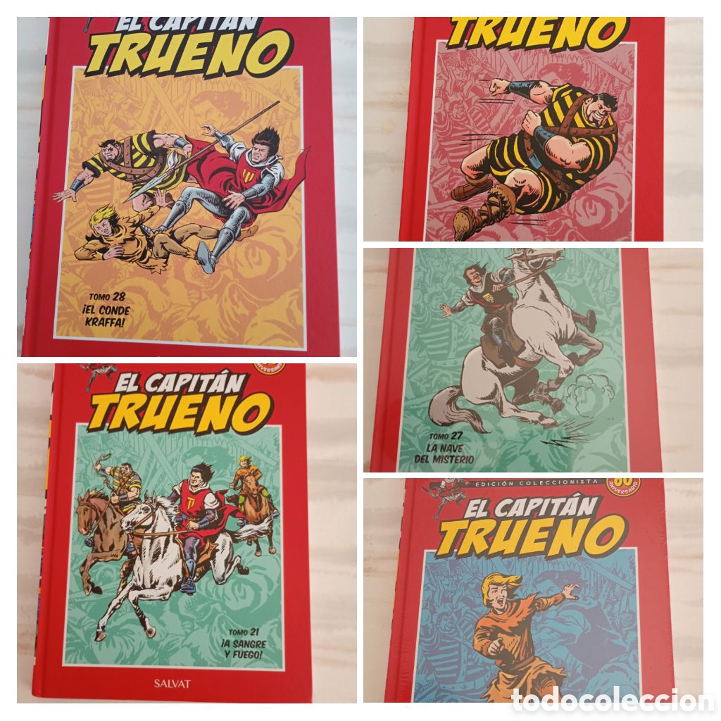 C&oacute;mics: EL CAPIT&Aacute;N TRUENO 5 TOMOS 60 ANIVERSARIO