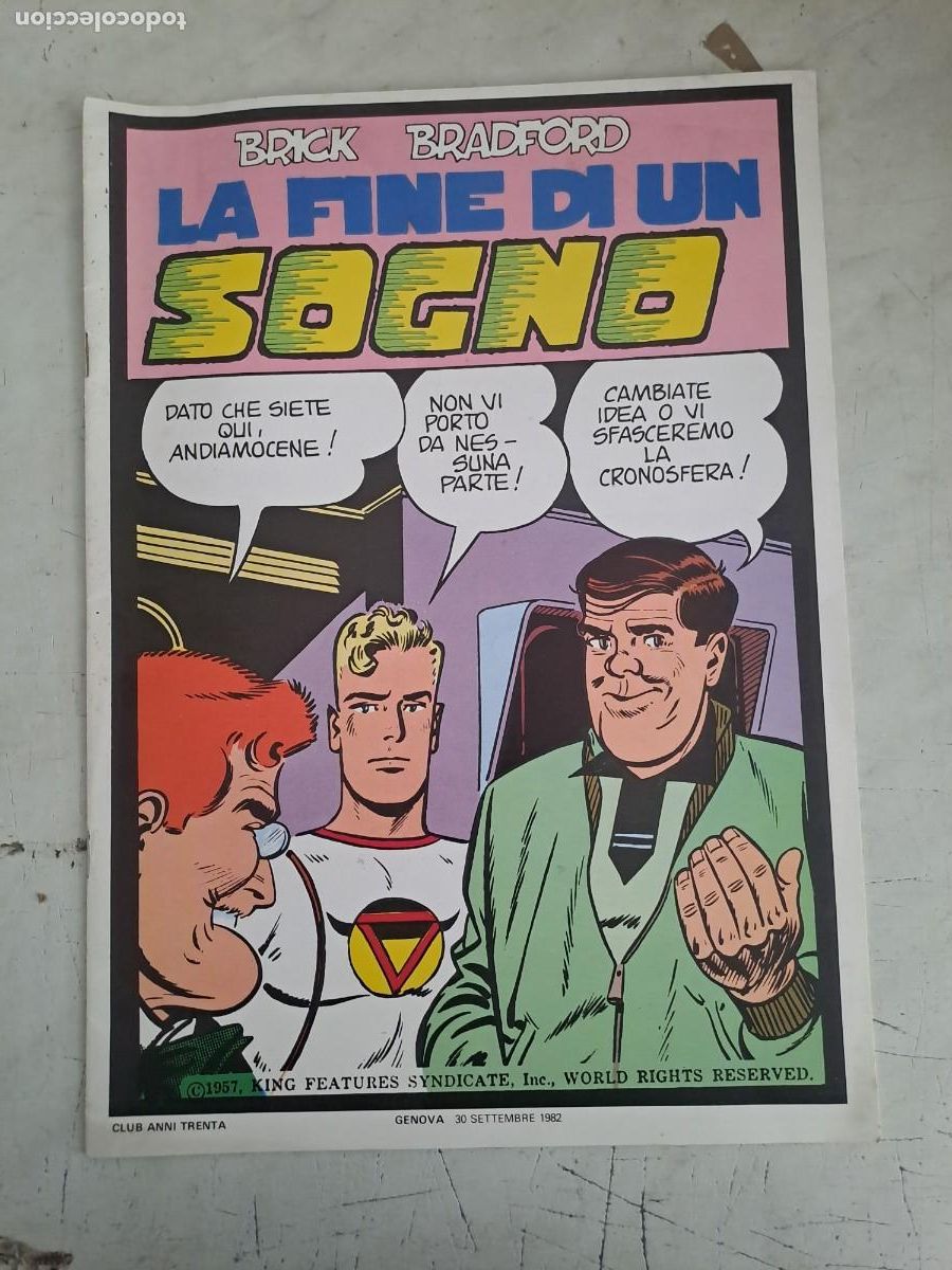 C&oacute;mics: La fine di un sogno, serie Brick Bradford Bolsa DA