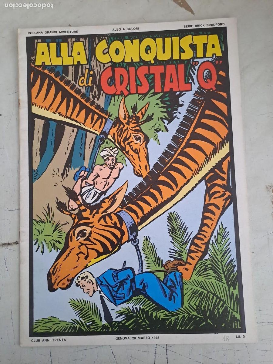 C&oacute;mics: Alla conquista di cristal Q, serie Brick Bradford Bolsa DA