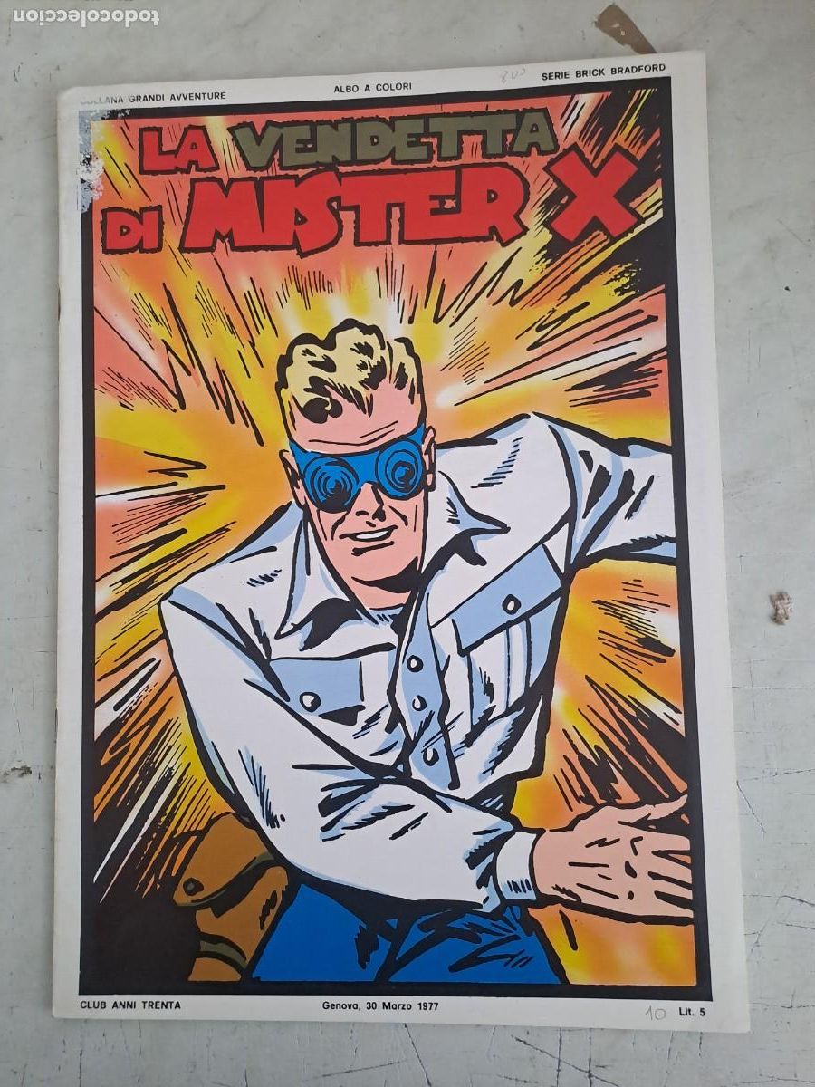 C&oacute;mics: La vendetta di mister X, serie Brick Bradford Bolsa DA