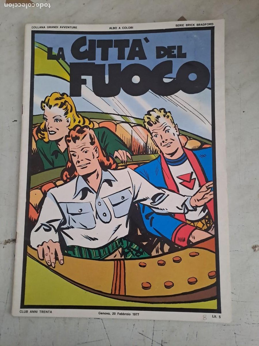 C&oacute;mics: La citta del fuoco, serie Brick Bradford Bolsa DA