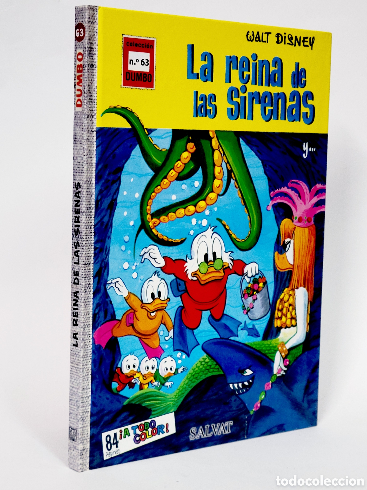 C&oacute;mics: C&Oacute;MIC COLECCI&Oacute;N DUMBO 63 LA REINA DE LAS SIRENAS WALT DISNEY SALVAT TAPA DURA DE KIOSCO