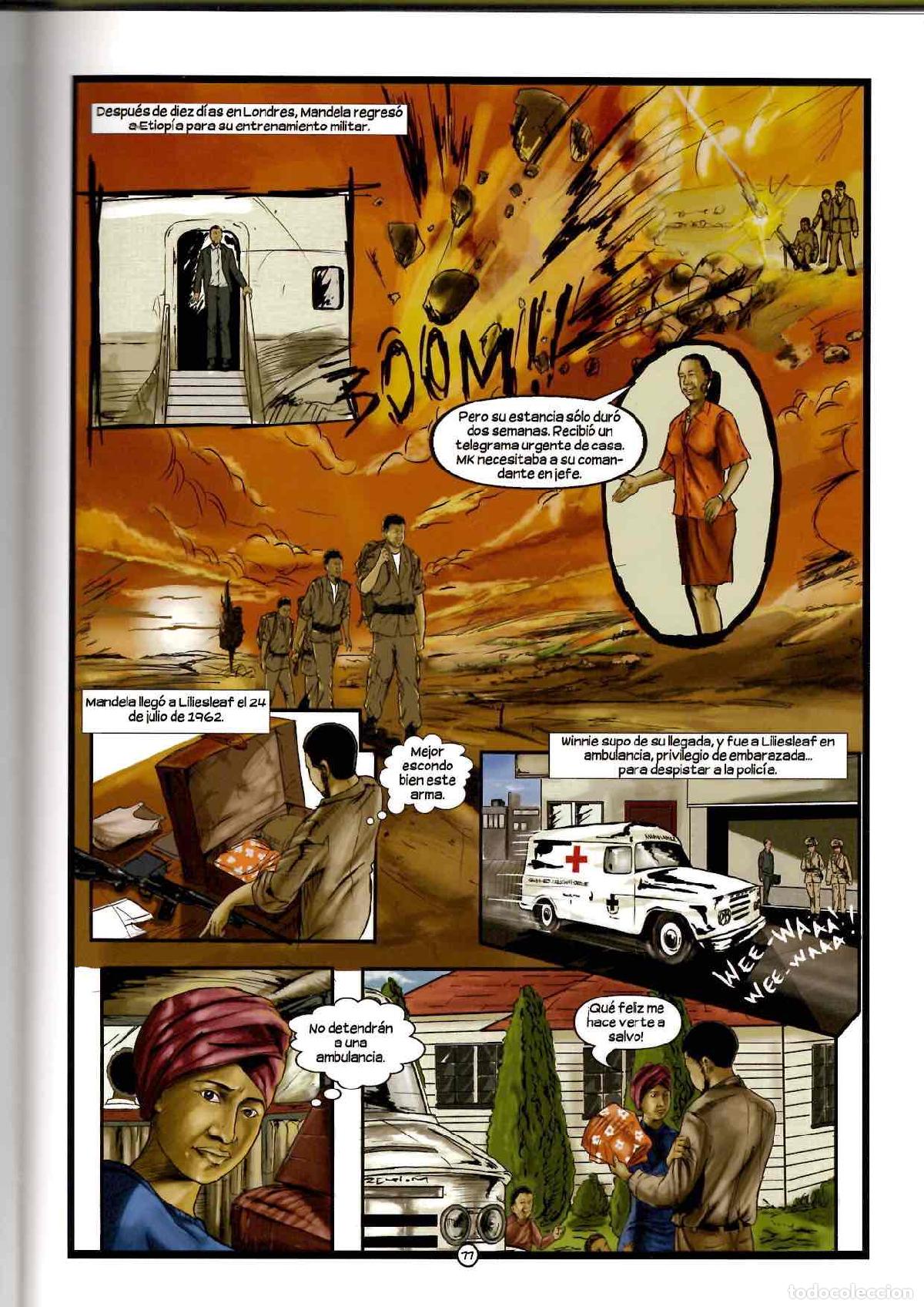 C&oacute;mics: NELSON MANDELA EL COMIC AUTORIZADO. ESCALERA, 2012. 1&ordf; EDICION - Foto 2