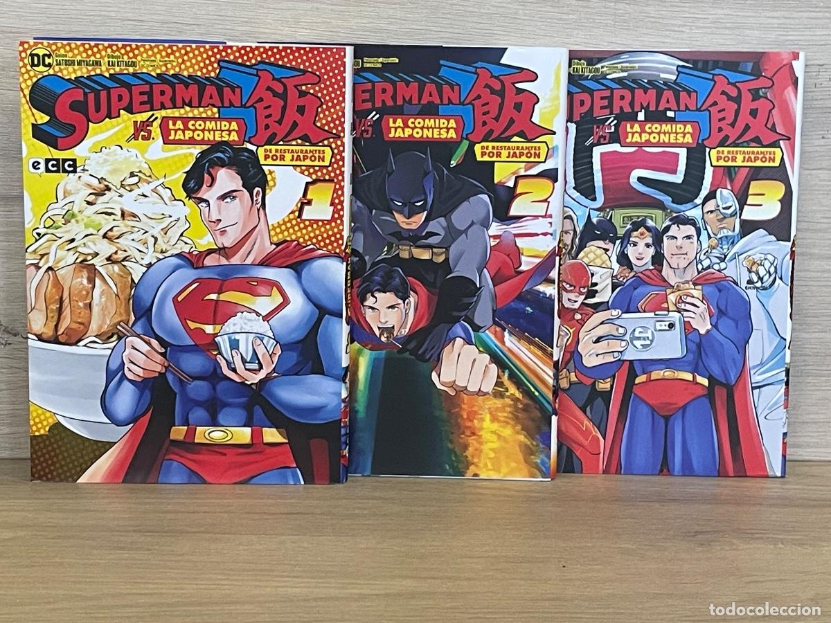 C&oacute;mics: Superman vs. La comida japonesa: De restaurantes por Jap&oacute;n / Completo 3 vol&uacute;menes / Satoshi Miyagaw
