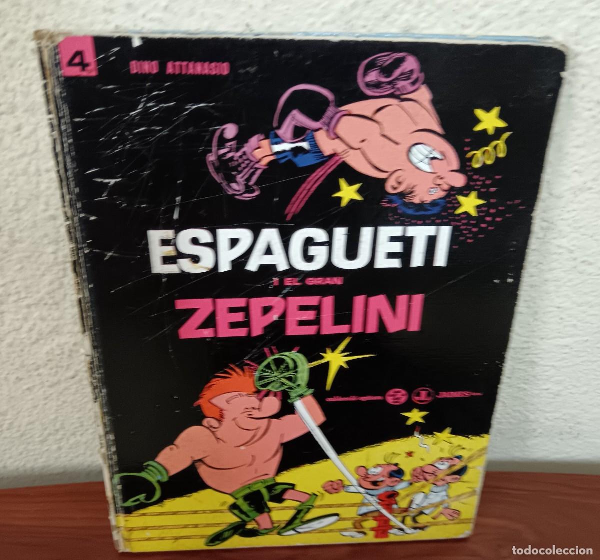 C&oacute;mics: ESPAGUETI I EL GRAN ZAPELINI N&ordm; 4 DINO ATTANASIO SCENARIO GOSCINNY JAIMES LIBROS A&Ntilde;O 1967 TAPA DURA