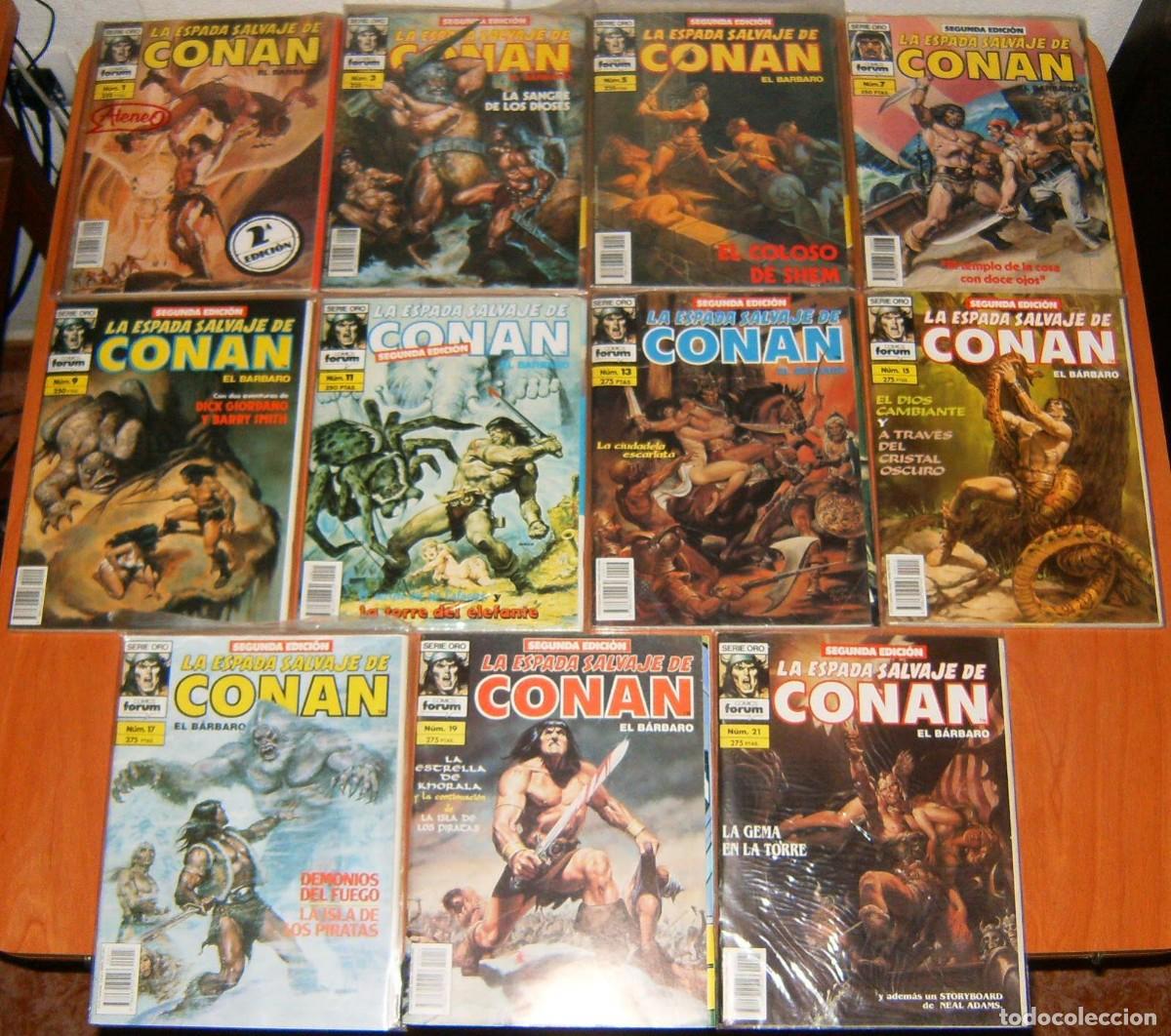 C&oacute;mics: CONAN. ESPADA SALVAJE de CONAN 01 a 46 LOTE. 2&ordf; edici&oacute;n