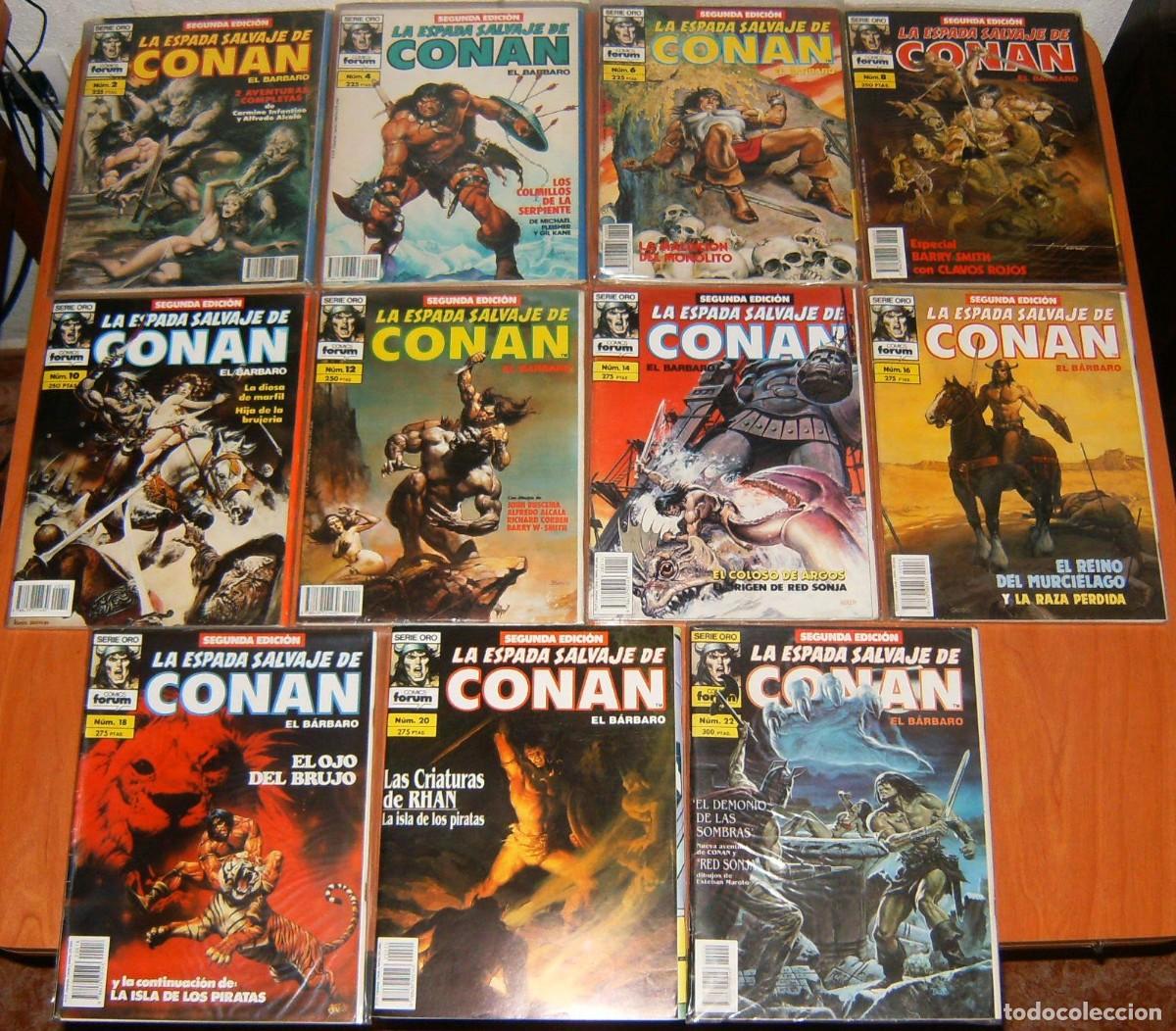 C&oacute;mics: CONAN. ESPADA SALVAJE de CONAN 1 a 46 LOTE. 2&ordf; edici&oacute;n - Foto 2