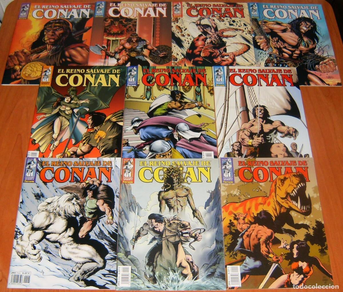 C&oacute;mics: CONAN. EL REINO SALVAJE DE CONAN 01 a 10 LOTE. Forum