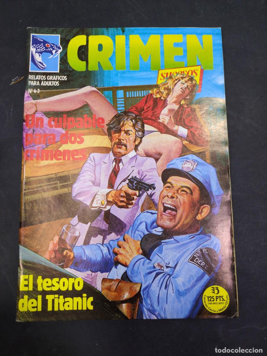 C&oacute;mics: Crimen N&deg; 63 - Un Culpable Para Dos Crimenes/ El Tesoro Del Titanic, Zinco, 1987.