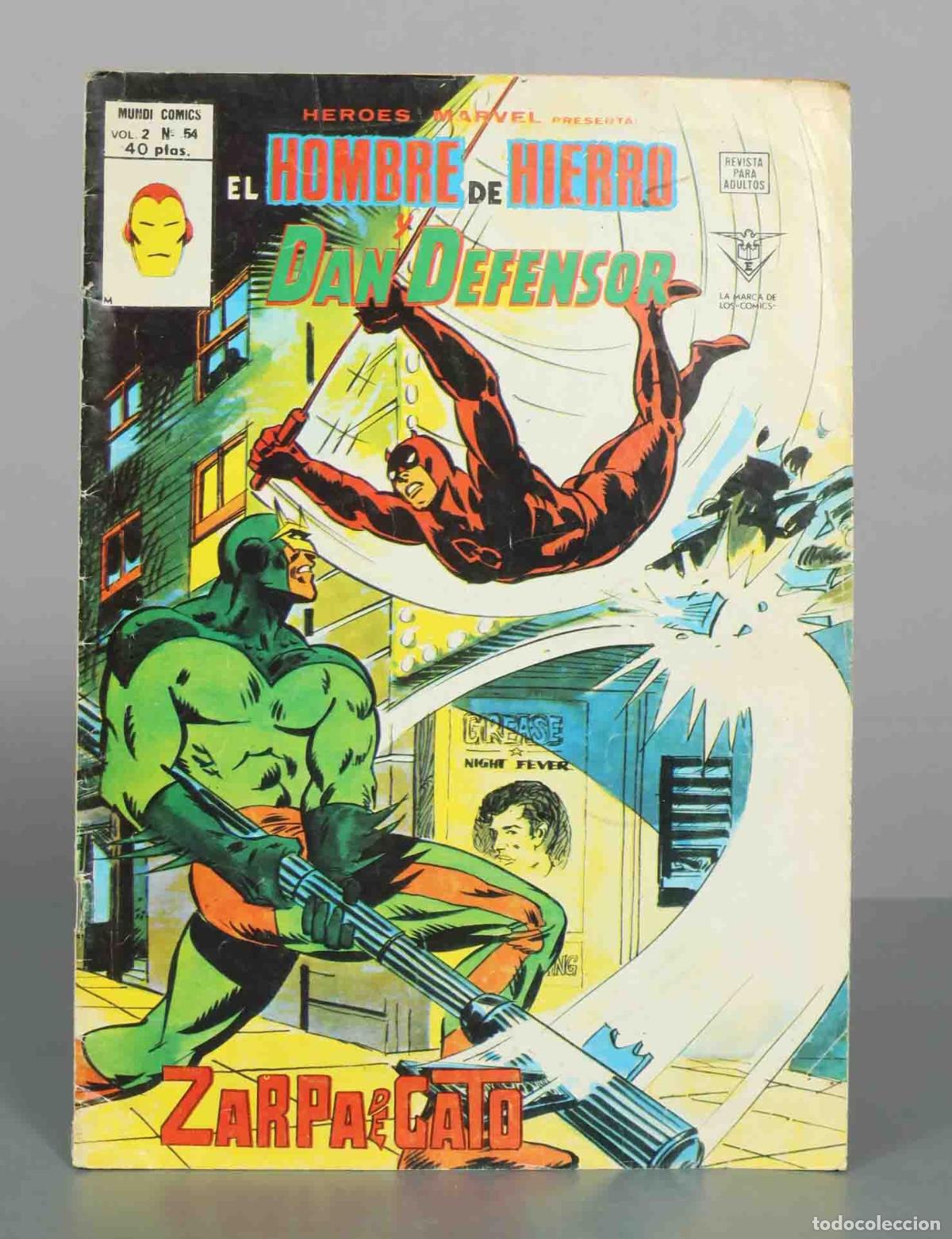 Comics : Heroes Marvel Presenta - Vol. 2 - N&ordm; 54 - El Hombre de Hierro y Dan Defensor - Zarpa de Gato - Edici