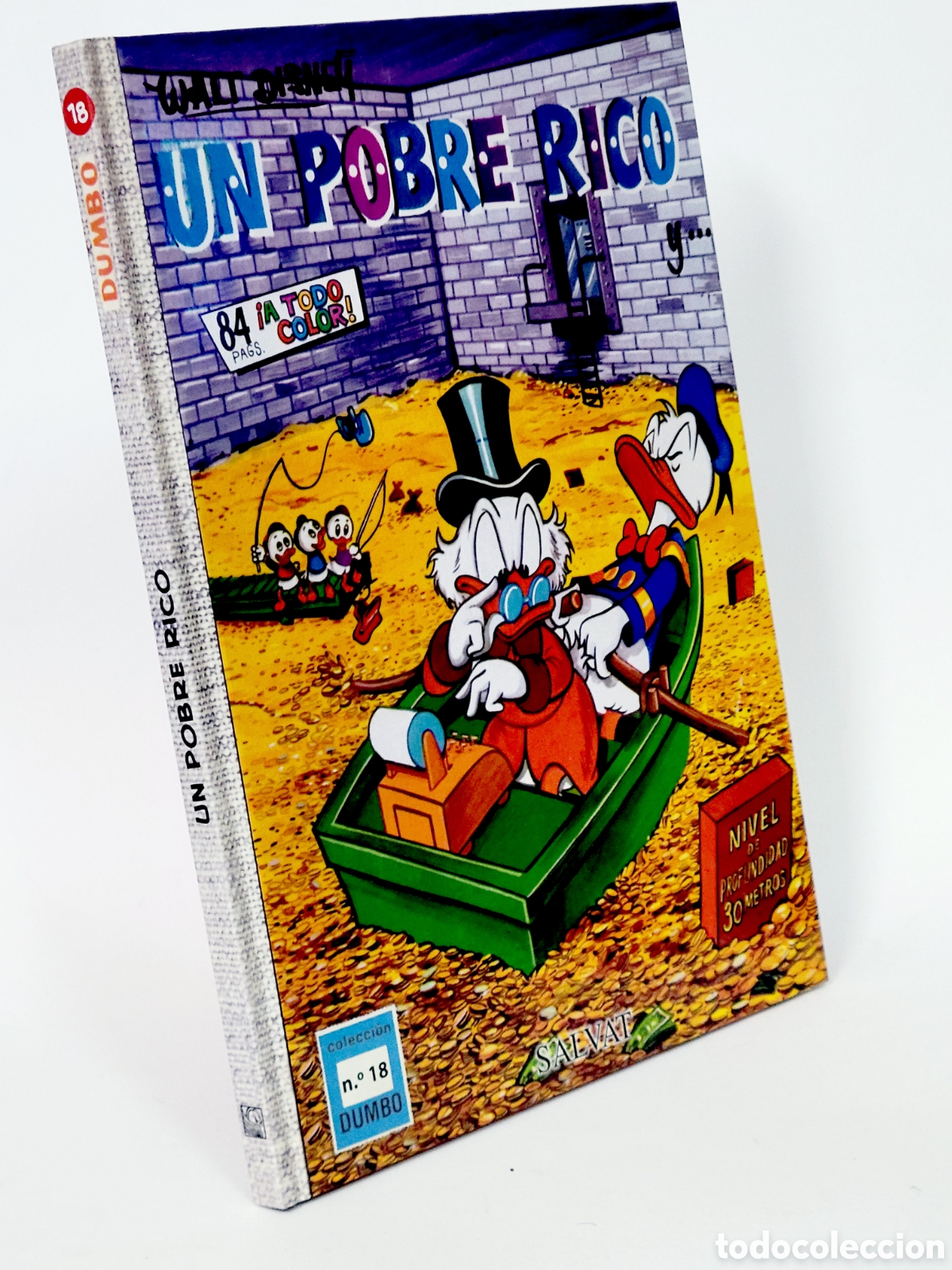 C&oacute;mics: C&Oacute;MIC COLECCI&Oacute;N DUMBO 18 UN POBRE R&Iacute;CO WALT DISNEY SALVAT TAPA DURA DE KIOSCO