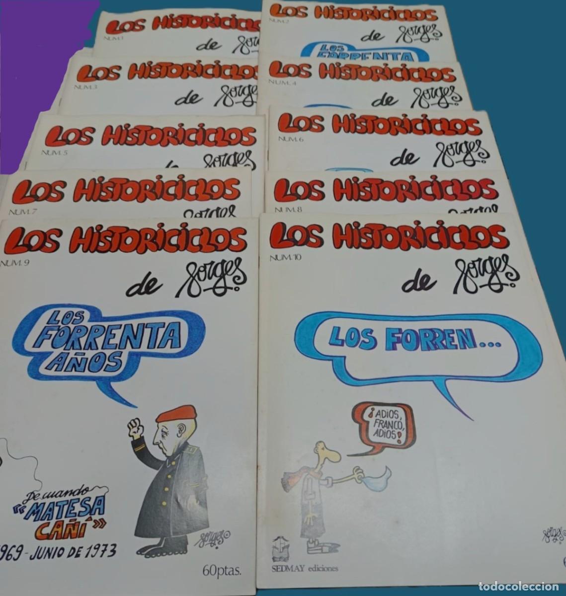 C&oacute;mics: LOS HISTORICICLOS - COLECCI&Oacute;N COMPLETA - 10 FASC&Iacute;CULOS - (FORGES)