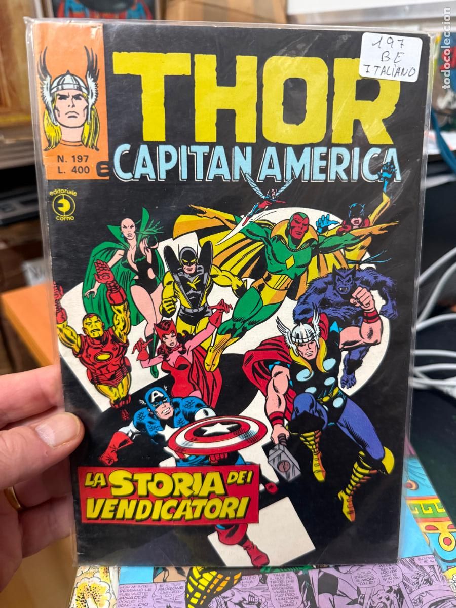C&oacute;mics: thor y capitan america numero 197 editado en italiano