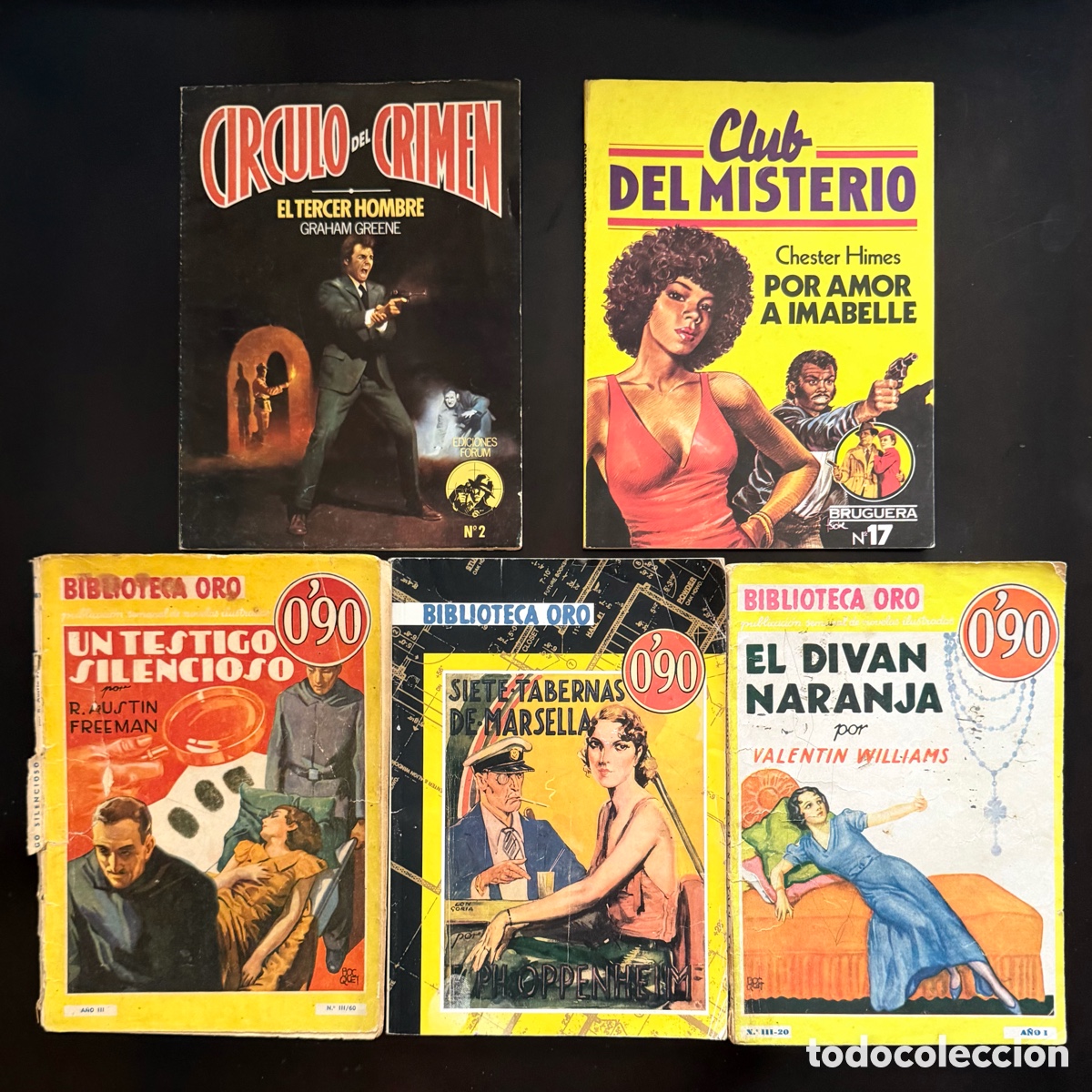 C&oacute;mics: LOTE 5 REVISTAS BIBLIOTECA ORO - COLECCION FORUM CIRCULO CRIMEN