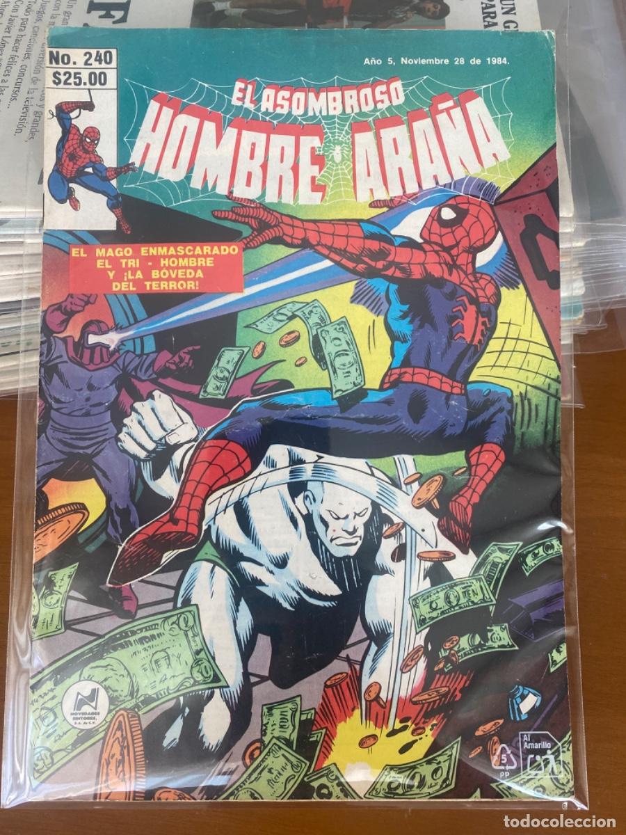 C&oacute;mics: EL. ASOMBROSO HOMBRE ARA&Ntilde;A. N&Uacute;MERO 240 M&eacute;xico. 1984. Ed. Novedades. DIFICIL. UNICO EN TC