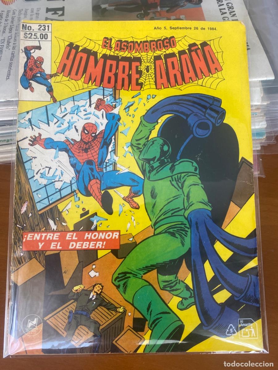 C&oacute;mics: EL ASOMBROSO HOMBRE ARA&Ntilde;A. N&Uacute;MERO 231. Novedades ed. M&eacute;xico 1984. COLECCIONISMO
